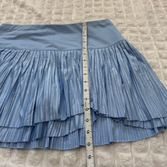 Lucky in Love Large Blue Pleated Skort Skirt ~ Tennis Pickleball Athletic - Picture 7 of 8